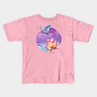 Watercolor Dragonfly Kids T-Shirt